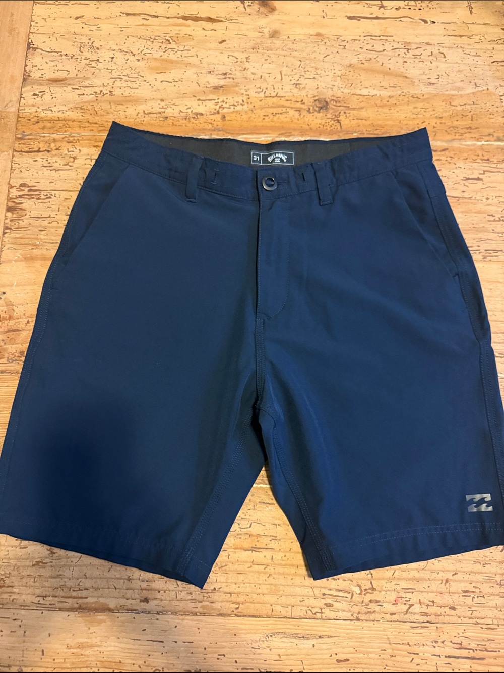 Billabong Men's Navy Flat Front Performance Shorts